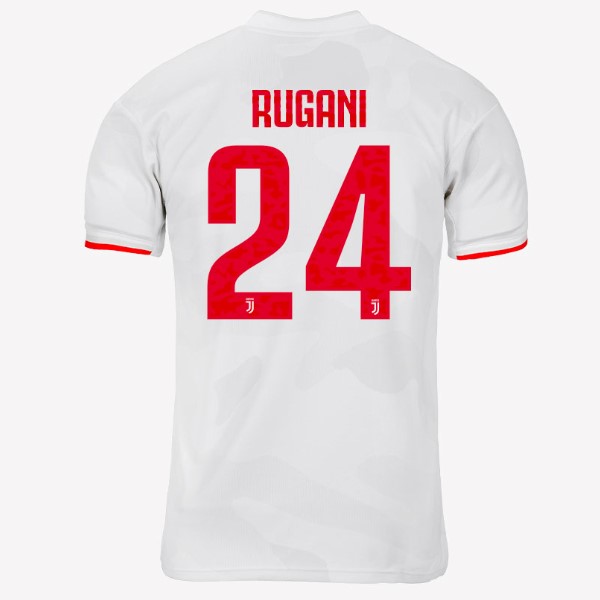 Camiseta Juventus NO.24 Rugani 2ª Kit 2019 2020 Gris Blanco